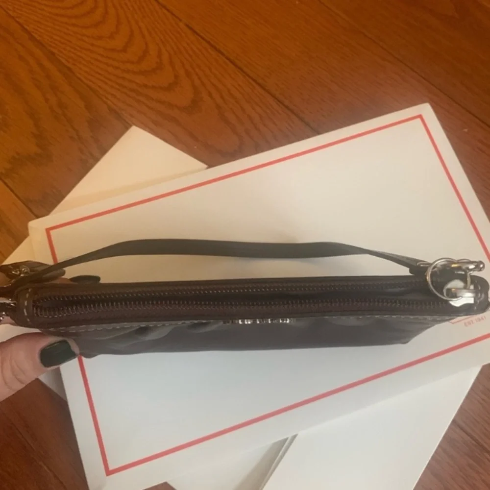 Coach Vintage Brown Leather Wristlet